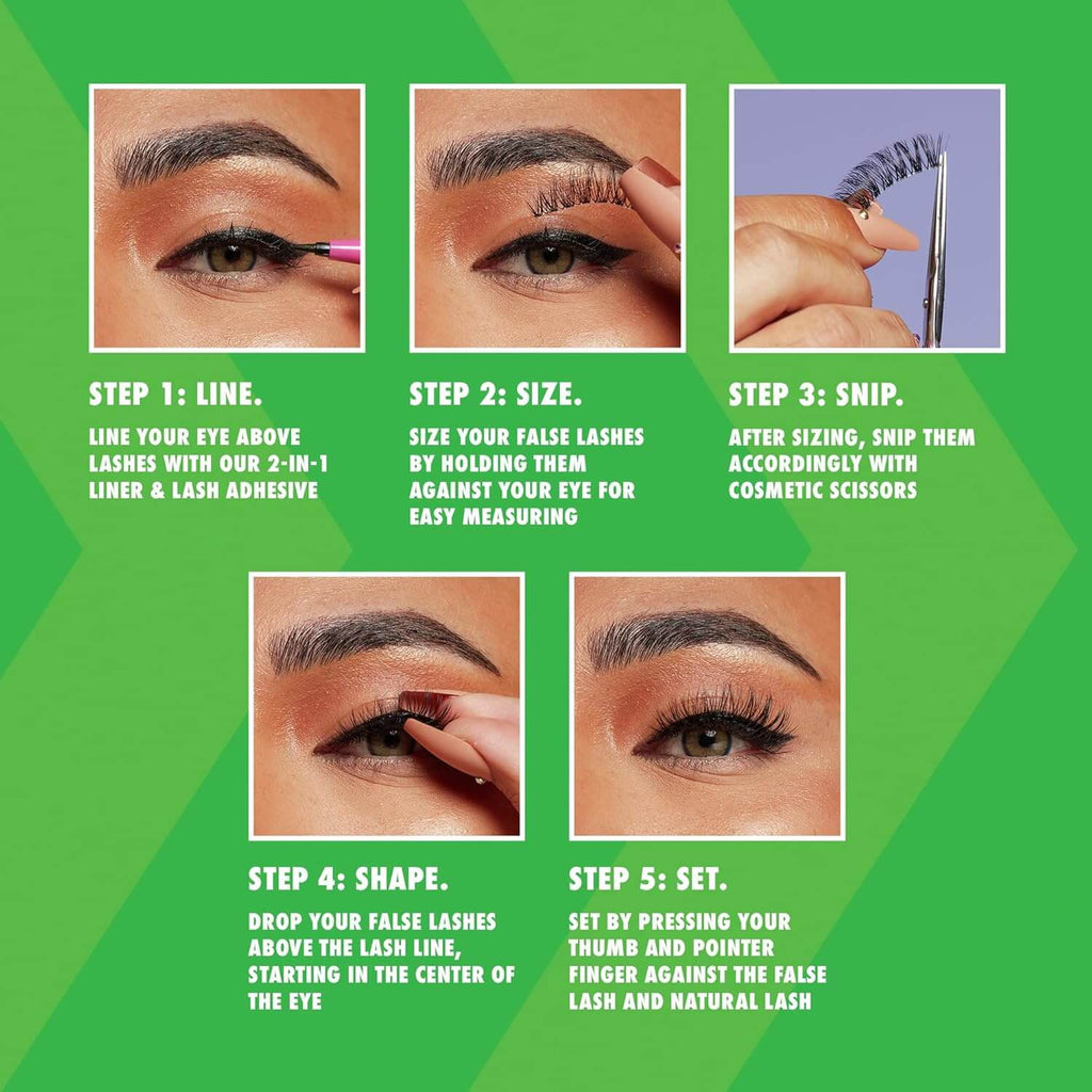NYX Jumbo False Eyelashes - Fringe  Glam